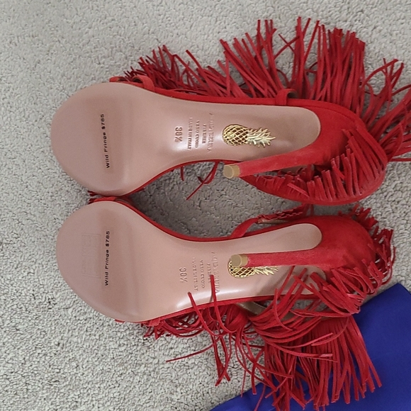 Aquazzura Wild Fringe Sandal 105 NEW IN BOX!! - Picture 3 of 7